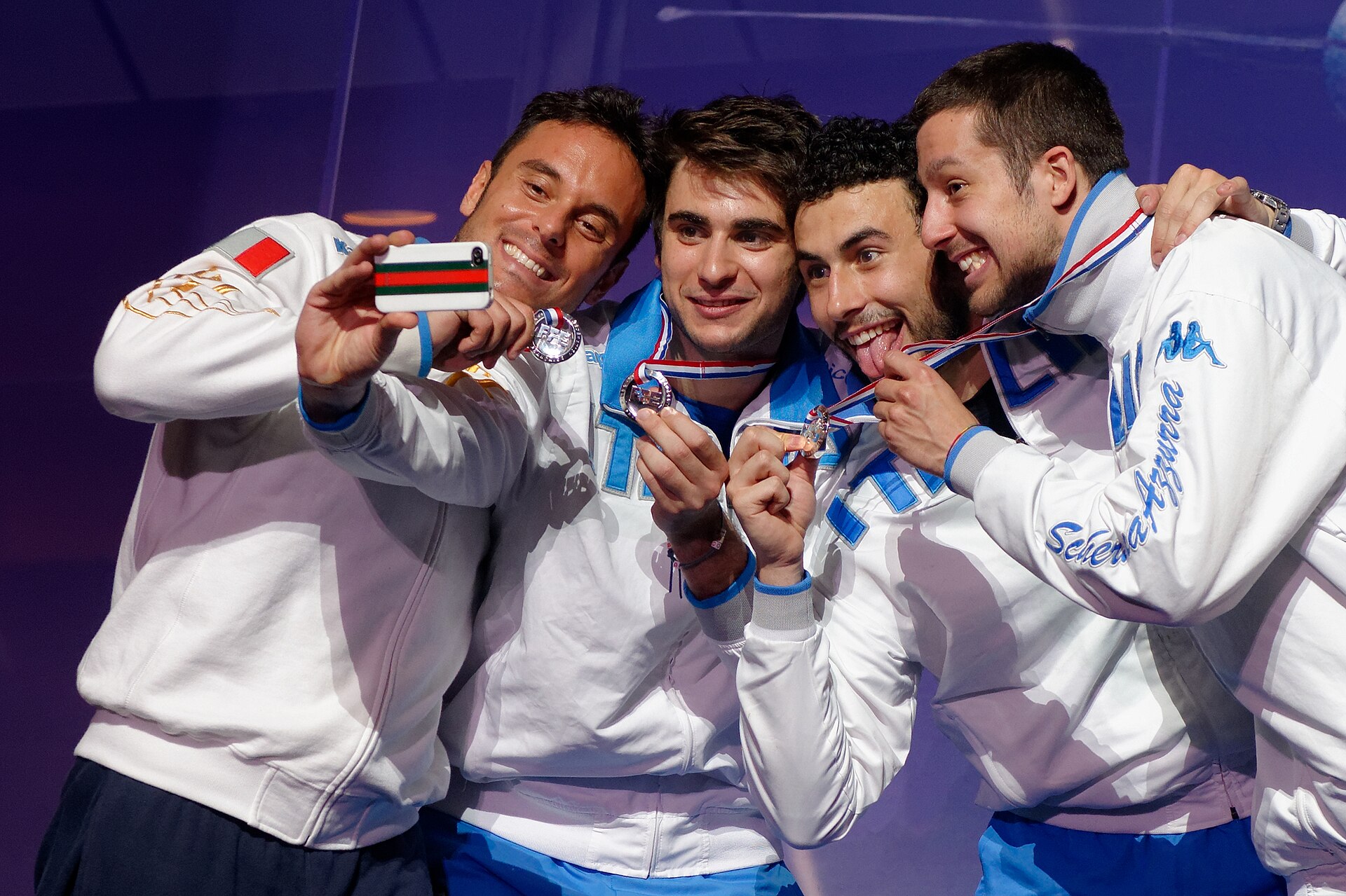 Premiazione della gara a squadre al Challenge RFF 2014