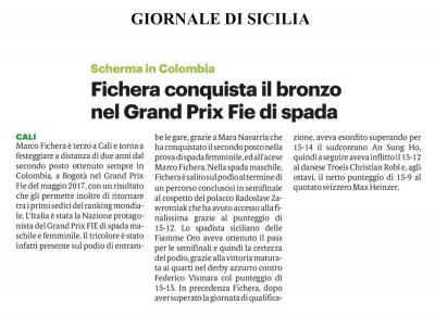 Giornale Di Sicilia: GP FIE CALI