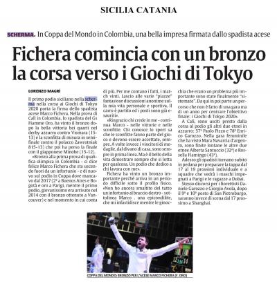La Sicilia Catania: GP FIE CALI